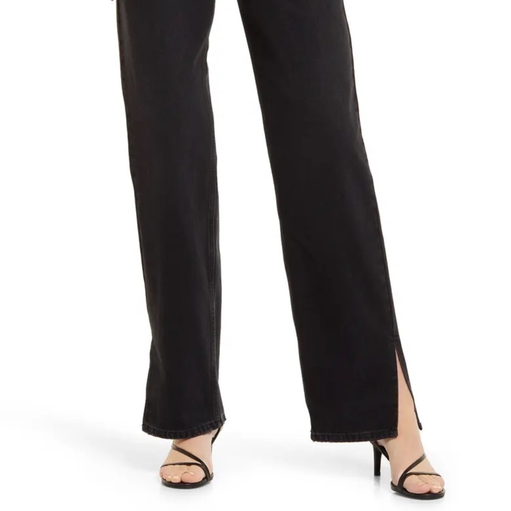 Ksubi split hem high rise denim